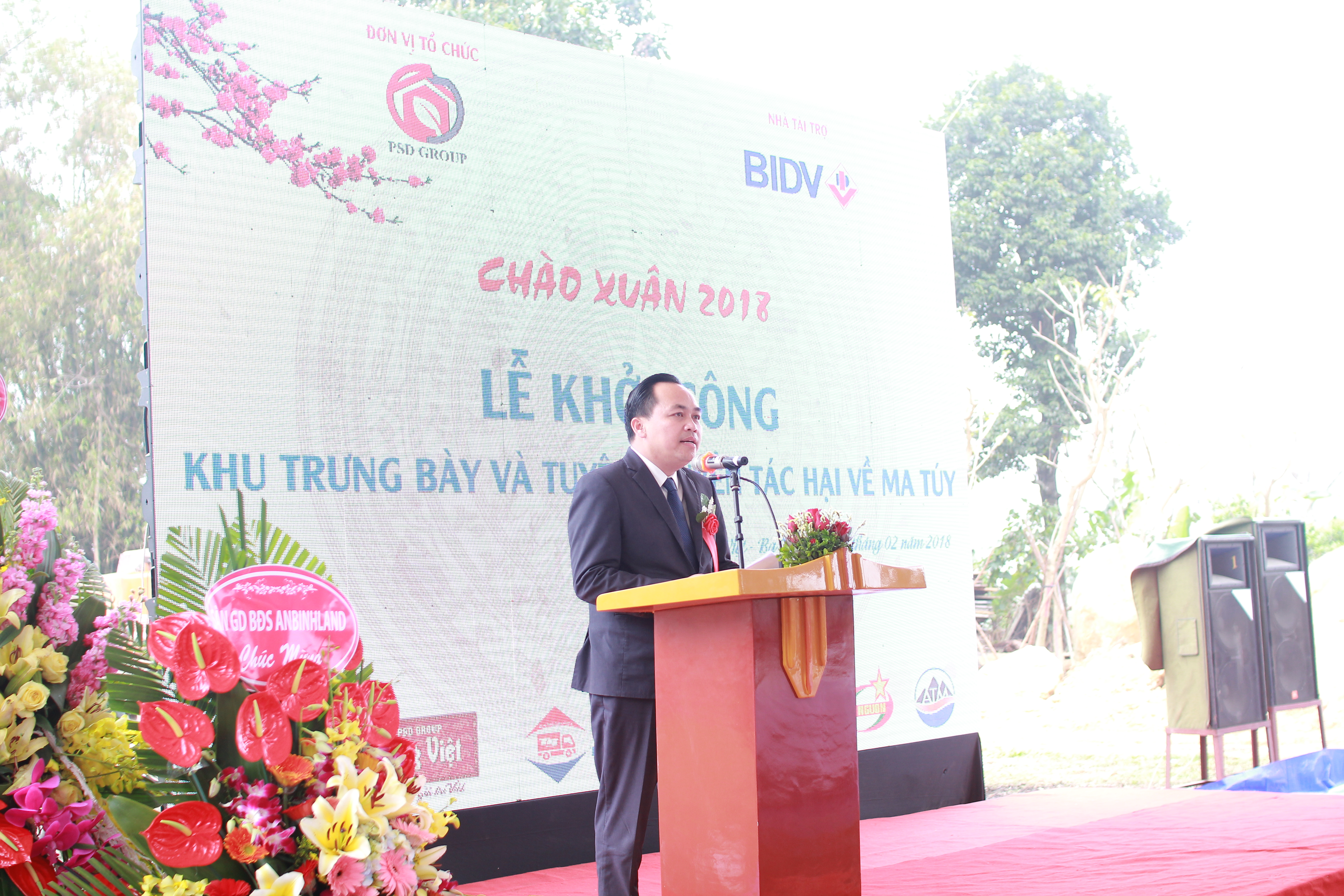Nội dung phát biểu của Chủ tịch Lê Trung Tuấn tại Lễ khởi công Khu Trưng bày và tuyên truyền tác hại về ma túy
