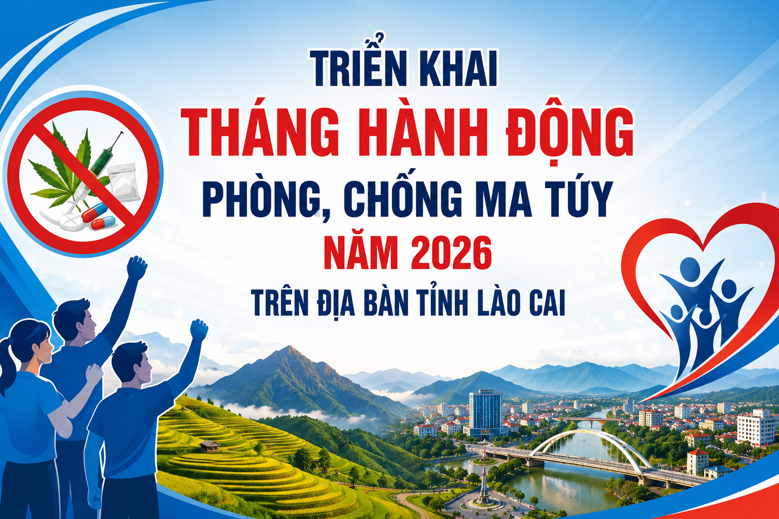 Lào Cai phát động Tháng hành động phòng, chống ma túy 2026: Quyết tâm "làm sạch" địa bàn từ cơ sở
